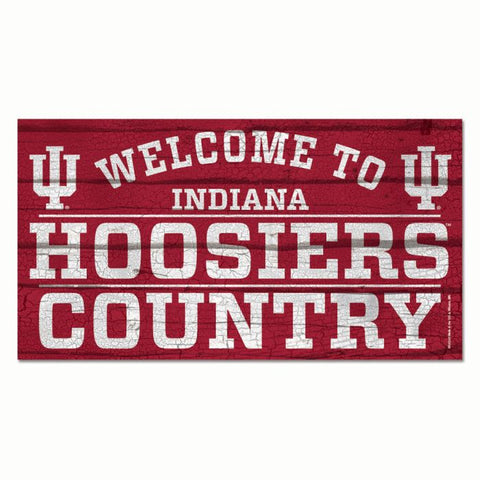 Indiana Hoosiers Hoosier Country Sign 13x24"