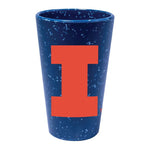 Illinois Fighting Illini Navy 16oz Silicone Pint Glass