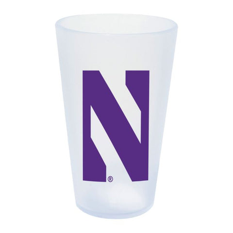 Northwestern Wildcats Silicon Pint Glass