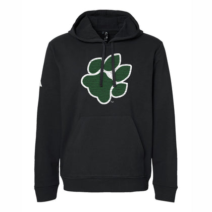 Ohio Bobcats Adidas Black Distressed Paw Print Hood