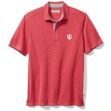 Indiana Hoosiers Men's Tommy Bahama Red Texture Polo