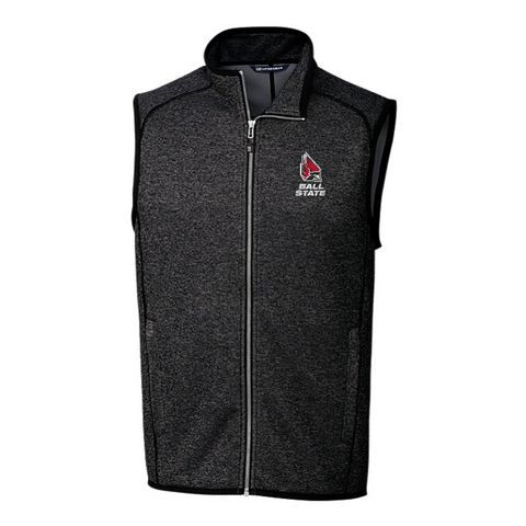 BSU Cardinals Men's Cutter &amp; Buck Mailsail Sweater Kit Full-Zip Vest