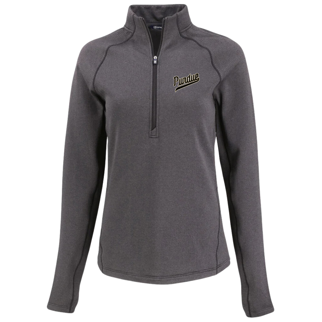 Purdue Pullover Women s Grey Cutter Buck Script