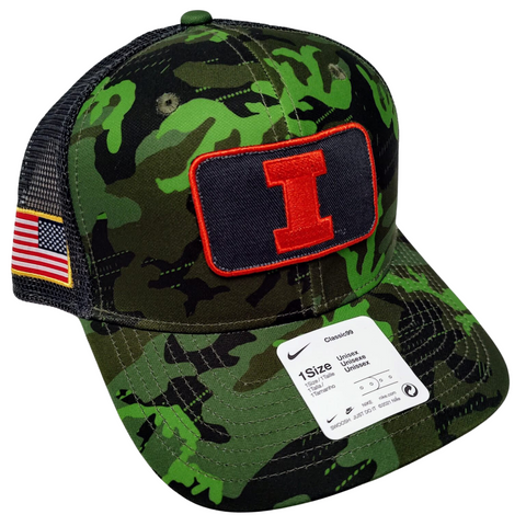 Illinois Fighting Illini Nike C99 Camo Snapback Hat