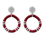 Indiana Hoosiers Raya Hoop Earrings