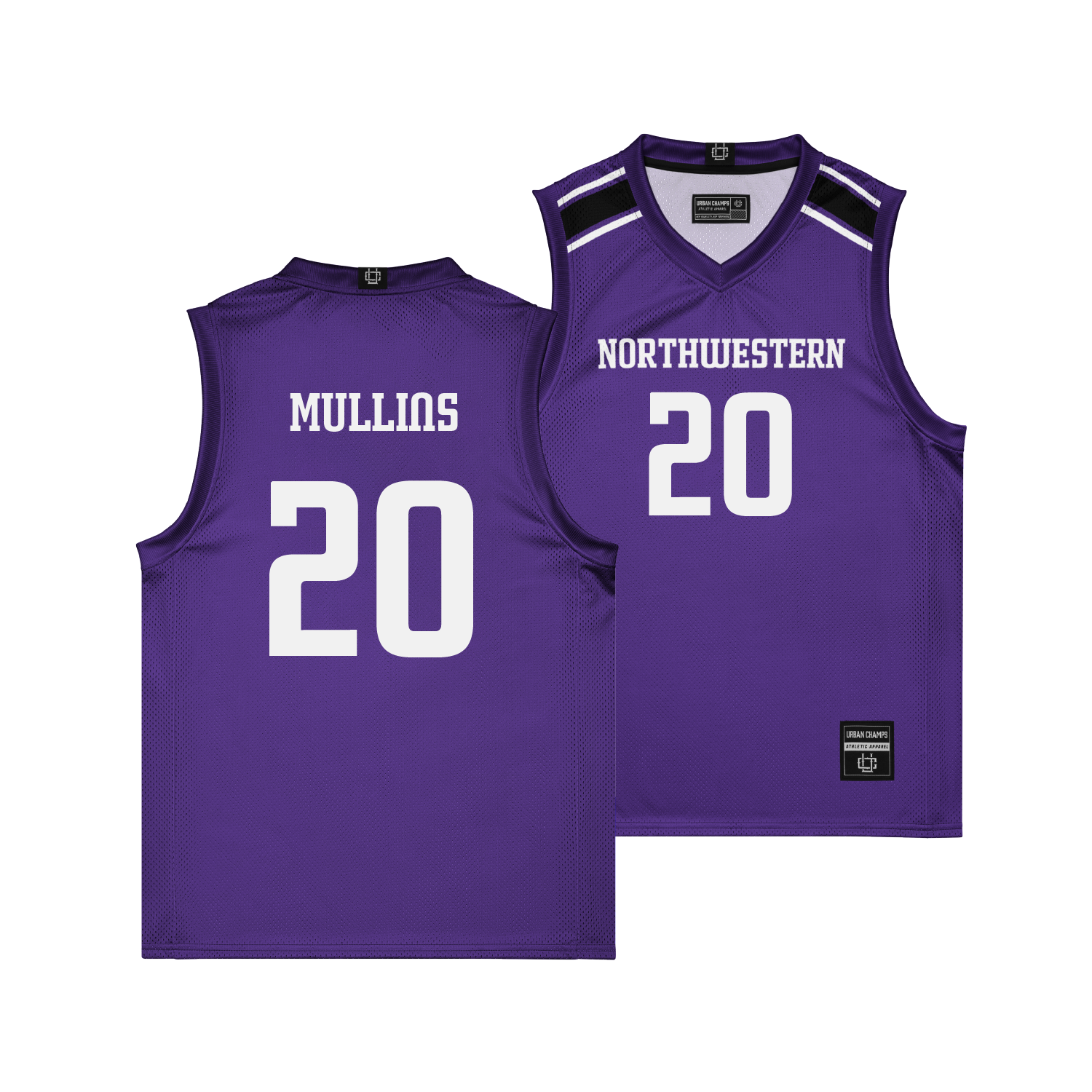 Northwestern Wildcat's NIL Basketball Jersey #20 Justin Mullins Northwestern Wildcat's NIL Basketball Jersey #20 Justin Mullins