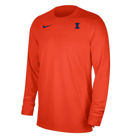 Illinois Fighting Illini Men's Nike Coach Orange T-Shirt