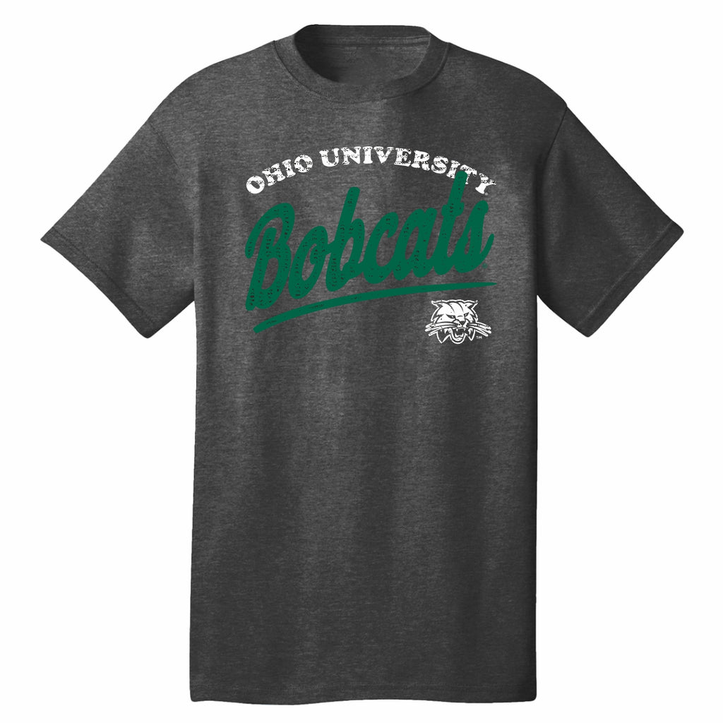 Ohio T-Shirt Grey/Green Script – Gameday Spirit Fanstore
