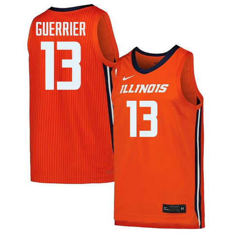 Quincy Guerrier Nike Illini Basketball Jersey