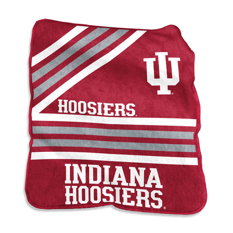 Indiana Hoosiers Raschel Throw Blanket