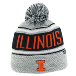 Illinois Fighting Illini Stripe Snag Pom-Pom Beanie