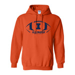 Illinois Fighting Illini Football Graphic 2023 Hoodie