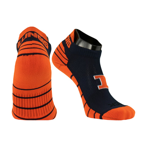 Illinois Fighting Illini Block I Tab Sock