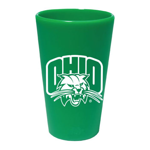 Ohio Bobcats Green Silicone Pint Glass