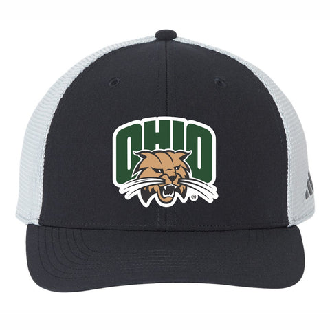 Ohio Bobcats Adidas Mesh Black Hat