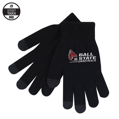 BSU Cardinals Smart Touch Logo Gloves