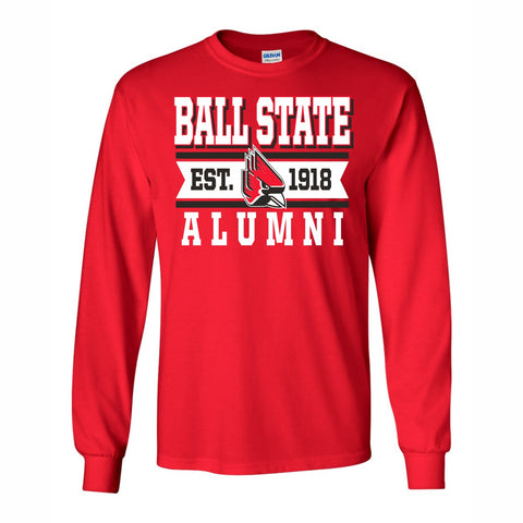 BSU Cardinals Alumni Banner Long-Sleeve T-Shirt