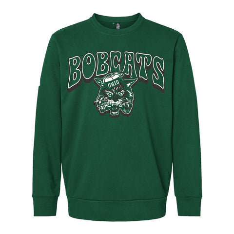 Ohio Bobcats Men's Gameday Gear Logo Green Crew