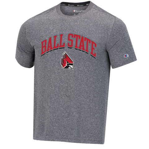 BSU Cardinals Men's Champion Heather Grey Short-Sleeve T-Shirt