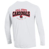 BSU Cardinals Men's Champion Sleeve Graphic Long-Sleeve T-Shirt