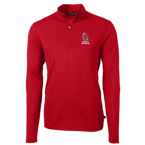 BSU Cardinals Men's Cutter &amp; Buck Virtue Quarter-Zip