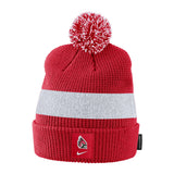 BSU Cardinals Nike Red Pom Beanie