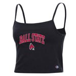 BSU Cardinals Women's Champion Arched Logo Crop