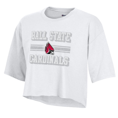 BSU Cardinals Mom Circle Gray T-Shirt