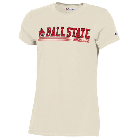 Women's Cardinal Ball State Cardinals Mom T-Shirt