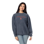 Illinois Fighting Illini Women's Chicka-D Corded Navy Crew