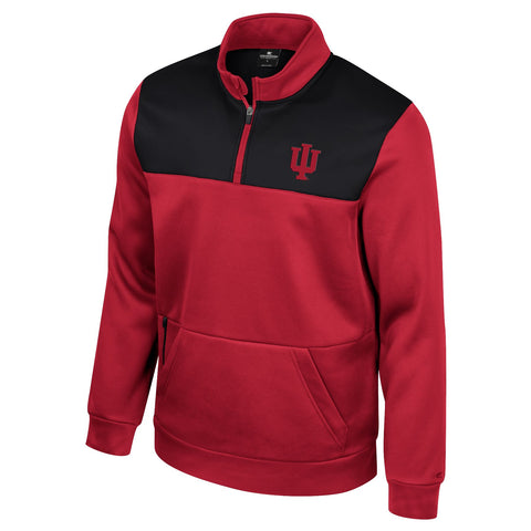 Indiana Hoosiers Men's Chest Block Quarter-Zip