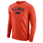 Illinois Fighting Illini Men's Nike Orange Long-Sleeve Tee