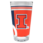 Illinois Fighting Illini Wraparound Logo Pint Glass