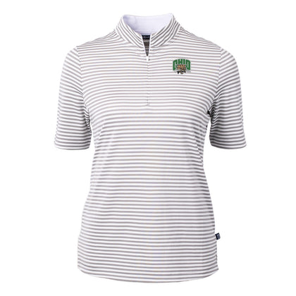 Ohio Bobcats Women's Cutter &amp; Buck Virtue Stripe Top