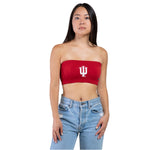 Indiana Hoosiers Women's Hype &amp; Vice Embroidered Bandeau Top