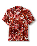 Indiana Hoosiers Men's Tommy Bahama Floral Camp Shirt