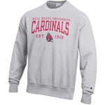BSU Cardinals Men's Champion Reverse Weave Crew