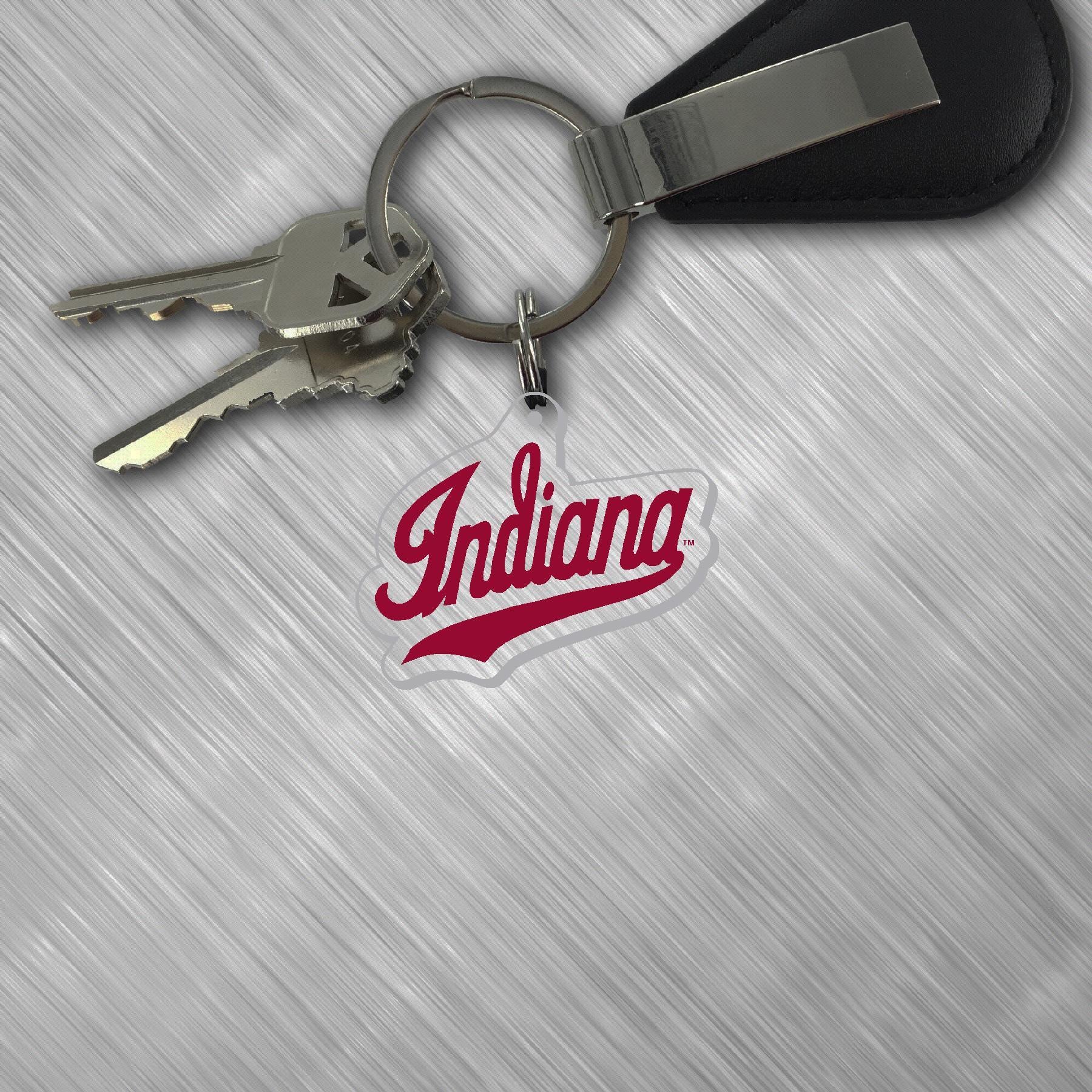 Indiana Hoosiers Red Script Keychain Ring – Gameday Spirit Fanstore