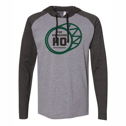 Ohio Bobcats Men's Marching 110 Hooded Long-Sleeve T-Shirt