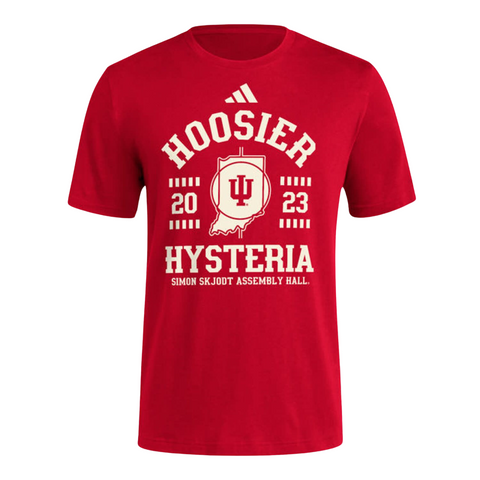 Indiana Hoosiers Men's Adidas Hoosier Hysteria T-Shirt