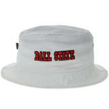 BSU Cardinals Legacy White Bucket Hat