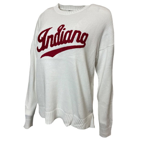 Indiana Hoosiers Women's Script Logo Knit Sweater