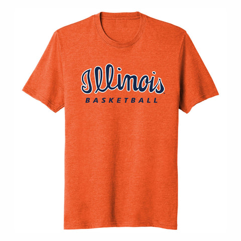 Illinois Fighting Illini Script Basketball T-Shirt