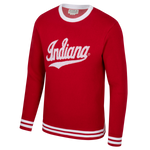 Indiana Hoosiers Vintage Script Jacquard Sweater