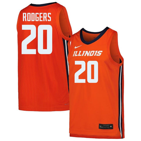 Ty Rodgers Nike Illini Basketball Jersey