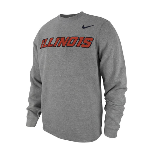 Illinois Fighting Illini Nike Men's Club Fleece Crew