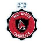 BSU Cardinals Blue 84 Stamp Decal