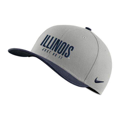 Illinois Fighting Illini Nike Flex Hat - Grey