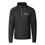 Northwestern Wildcats Men's Cutter &amp; Buck Kellogg Mainsail Sweater Black Half-Zip Jacket
