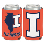 Illinois Fighting Illini Orange Can Cooler 12 oz.
